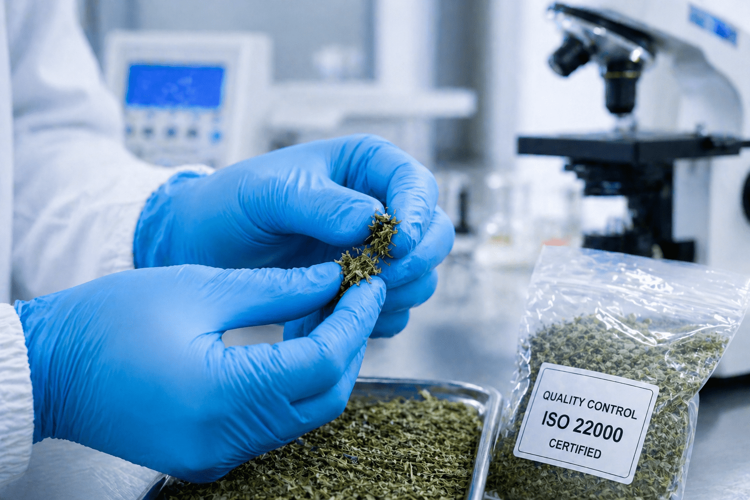 ISO 22000 food safety certification requirements for Egyptian herb and spice exporters and B2B importers